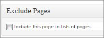 Exclude pages image